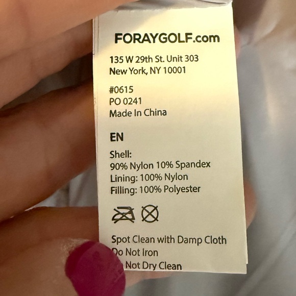 Foray Golf Diamond Stitch packable vest • NWT • Women’s XS - Picture 2 of 7